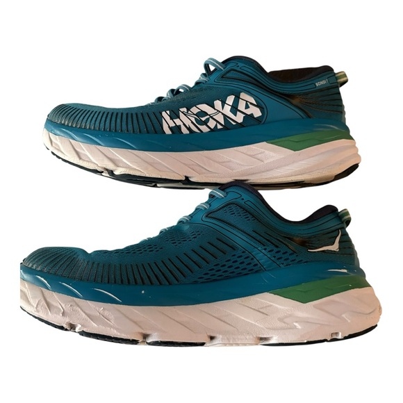 Hoka Men's Bondi 7 Blue Moon/Moonlit Ocean Running Shoe - Picture 1 of 13